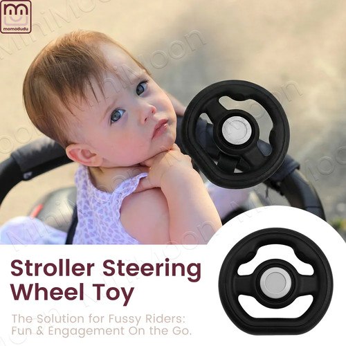 Stroller steering wheel with - wheel,
