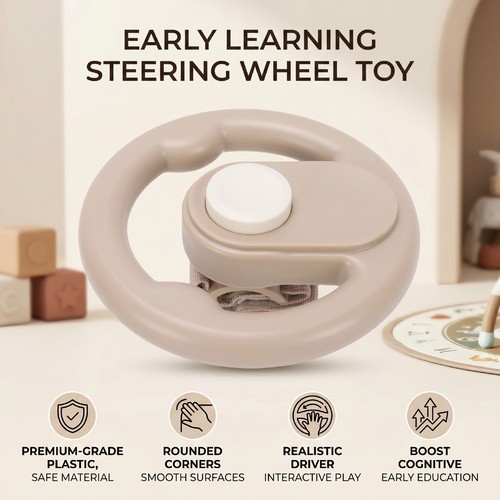 Baby steering wheel - toy, sturdy