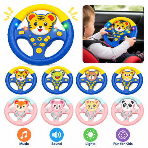 Kids steering wheel toy car - kids,